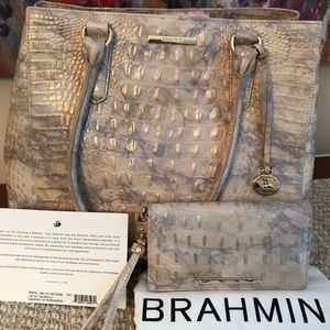 Brahmin tote with matching wallet